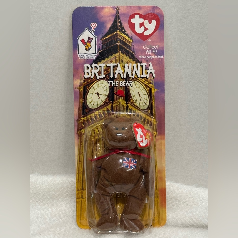 1999 Vintage TY McDonald’s Beanie Baby Britannia “The Bear”